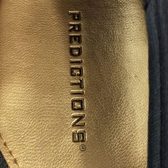 Predictions flats black micro fiber slip on Loafers shoes size 8.5 - Picture 3 of 5